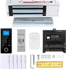 Electric & Magnetic Door Lock Kit 600lb RFID Keypad Access Control Secure Lock 