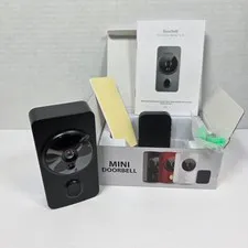 Mini Wireless Doorbell Camera Real Time 2 Way Audio WiFi Compatible Night Vision