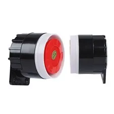 120dB DC 12V Mini Red Wired Horn Siren Sound Alarm System Warning Horn For ☆