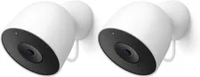 Google Nest Cam Outdoor (Wired, 2nd Gen) - 2 Pack - Security Camera with 2K Vide
