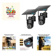 High-Performance 4G LTE Outdoor Camera - Solar Power, Instant Alerts Included