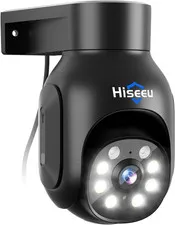 5MP Wireless Outdoor Security Camera, Wifi Surveillance PTZ Camera with Color Ni