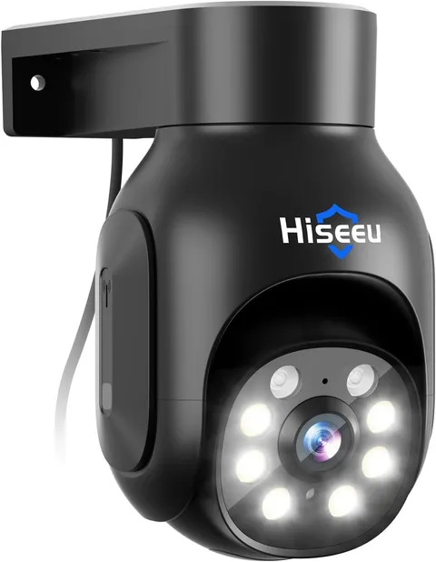 5MP Wireless Outdoor Security Camera, Wifi Surveillance PTZ Camera with Color Ni