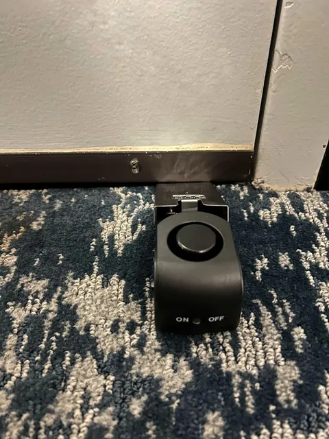 Dual Function 120DB Door Stop Alarm - Compact Security Device for Travel