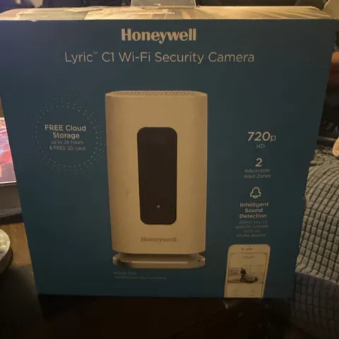 Honeywell Lyric C1 Camera --- Used in Box with 8gb MicroSD and Adapter. 