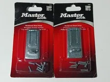 [NEW] Master Lock Hardened Steel Hasp / Locking Eye - 702D - Set of 2