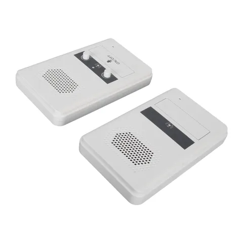 Dual Way Counter Intercom Adjustable Volume For Security White