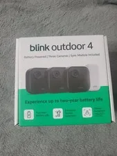 Blink Outdoor 4, (4th Gen 2025) Wireless 3 Camera Security System + Sync Module