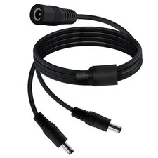 DC Splitter Cable 5.5 x 2.1mm DC 2 Way Splitter 5V 6V 9V 12V 24V 3A, for Came...
