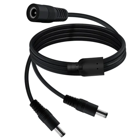 DC Splitter Cable 5.5 x 2.1mm DC 2 Way Splitter 5V 6V 9V 12V 24V 3A, for Came...