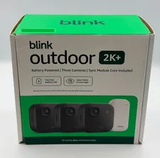 Blink Outdoor 2K+ Wireless 3 Camera Security System w/Sync Module NEW IN BOX