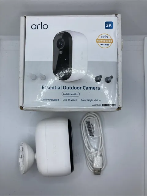 Arlo Essential Indoor/Outdoor 2k Smart Camera. Nt