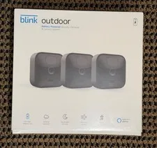 Blink Outdoor Battery-Powered Wireless Security Camera  3-Pack - NEW - FAST SHIP