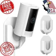 KMOUANTS White Ring Cam Adhesive Mount 2 Pack