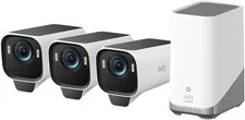 eufy Cam S3 Pro 4K Solar Security Camera Outdoor MaxColor Vision (3-Cam Kit)nwob