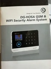 Digoo DG-HOSA Wi-Fi Touch Screen Alarm w/ Keypad Sensors And Remote. Non Working