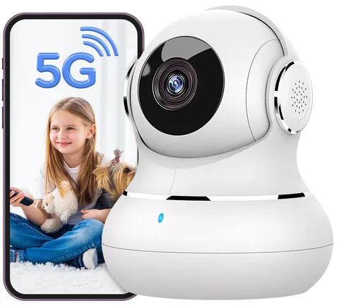 5MP Indoor Security Camera, 5G/2.4G WiFi Home Security Cameras with Phone App...