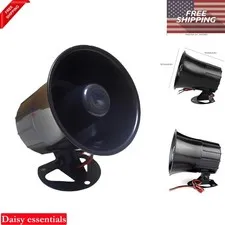 Wired 15W 120dB Alarm Siren Horn 12V Security System with Wall Mount Bracket