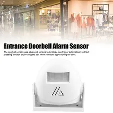 (White)Entry Alert Doorbell Warning Sensor Unique Design Welcome Greeting