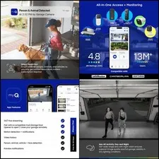 myQ Gen 2 2K Smart Wi-Fi Garage Camera | Night Vision & 2-Way Audio