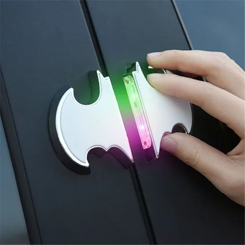 Wireless Bat Flash Alarm -LED Car Door Safety Light Anti Collision Battery Light