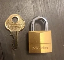 Master Padlock, Brass, Miniature Padlock, luggage lock suitcase, 120D