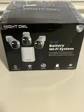 NIGHT OWL 2K HD BATTERY WI-FI SECURITY SYSTEM CAMERAS For sale for parts