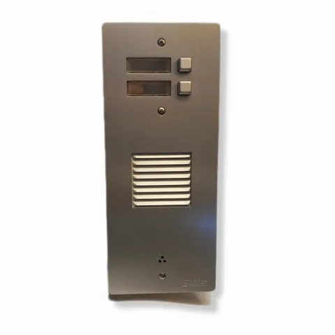 TM T1M2 2 Call Anticorodal Intercom Button Panel with Aluminum Buttons