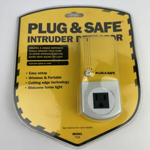 Plug & Safe Intruder Detector Model PS8 Home Security Device Wireless & Portable