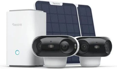 4K Dual-Lens 180° Outdoor Wireless Security Camera, Colorx Night Vision, Solar C
