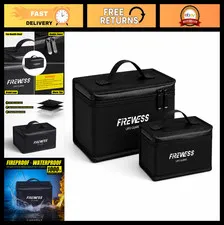 Fireproof Lipo Battery Storage Bag, Explosionproof Safe Pouch for Charging (2 Pa