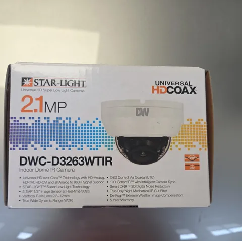 *Digital Watchdog* DWC-D3263WTIR 2.1MP Indoor Dome IR Security Camera NIB