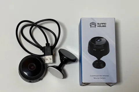 Guard House Mini Wireless Security Camera Black Compact Indoor Camera Open Box