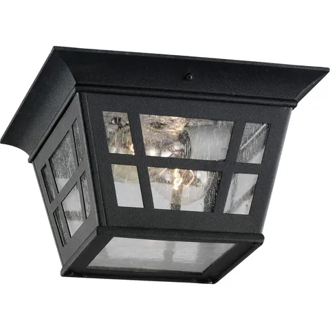 Sea Gull Lighting 78131-12 Herrington Two - Light Outdoor - Light, Black