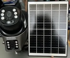4MP Solar Security Camera Wireless 2K Outdoor Dual Lens PTZ 2-Way Audio IP66