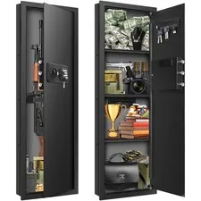 43.3" Tall Fireproof Wall Safes Between the Studs 16" Centers, Electronic Hid...
