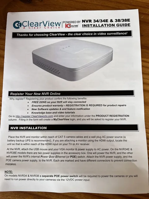 Clearview NVR-38e Network video recorder