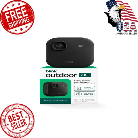 Blink Outdoor 2K+ (newest model) — Wireless smart security camera, 2K video r...