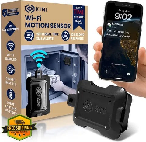 KINISIUM Wi-Fi Motion Sensor Gray 1 Pack