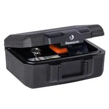 Fireproof Sentry Box Key Lock Important Document Money Safety Storage Chest Box