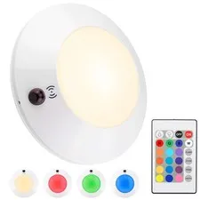 HONWELL Battery Powered Ceiling Light with 5 inch-with remote, Multicolor