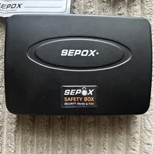 SEPOX Portable Safe Box w/ Combination Lock & Security Cable