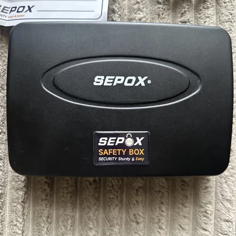 SEPOX Portable Safe Box w/ Combination Lock & Security Cable