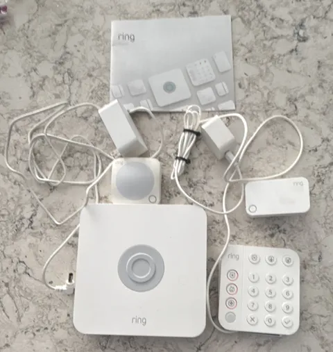 Ring Alarm Wireless Indoor Security System Base Station & Keypad White