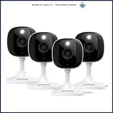 Enhanced 2K Security Cameras for Pets and Nanny Monitoring with Night Vision