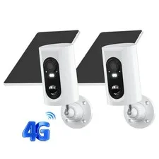 ANRAN 4G LTE Cellular Solar Battery Security Camera Outdoor No WiFi Night Vision