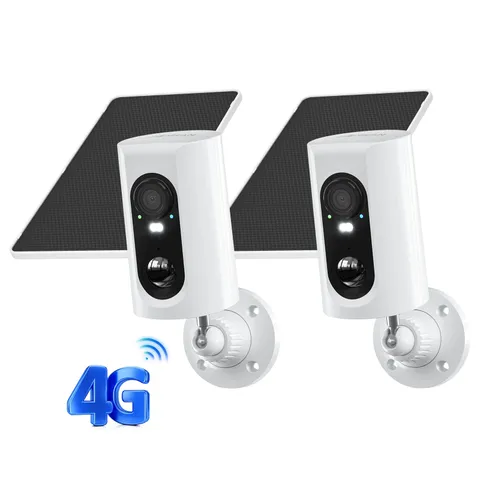 ANRAN 4G LTE Cellular Solar Battery Security Camera Outdoor No WiFi Night Vision