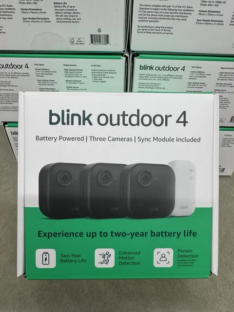 Blink Outdoor 4 3 Camera Security System Sync Module 4th Gen New