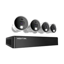 Night Owl UHD 1TB HDD 8 Channel Bluetooth Camera System - White (WM-BTD881-4LSA)