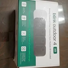 NEW Blink Outdoor 4 XR 4-Camera System + Sync Module XR, Wireless Smart Security